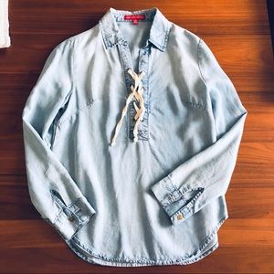 Saks Fifth Avenue Denim Top